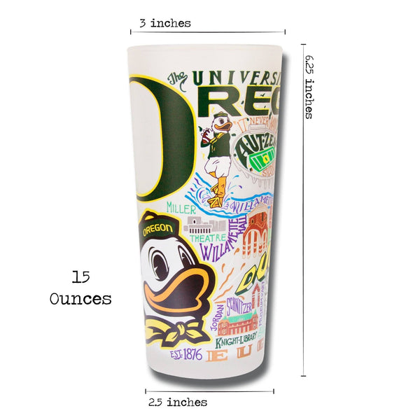 Catstudio Oregon Ducks Drinking Glasses Set of 2