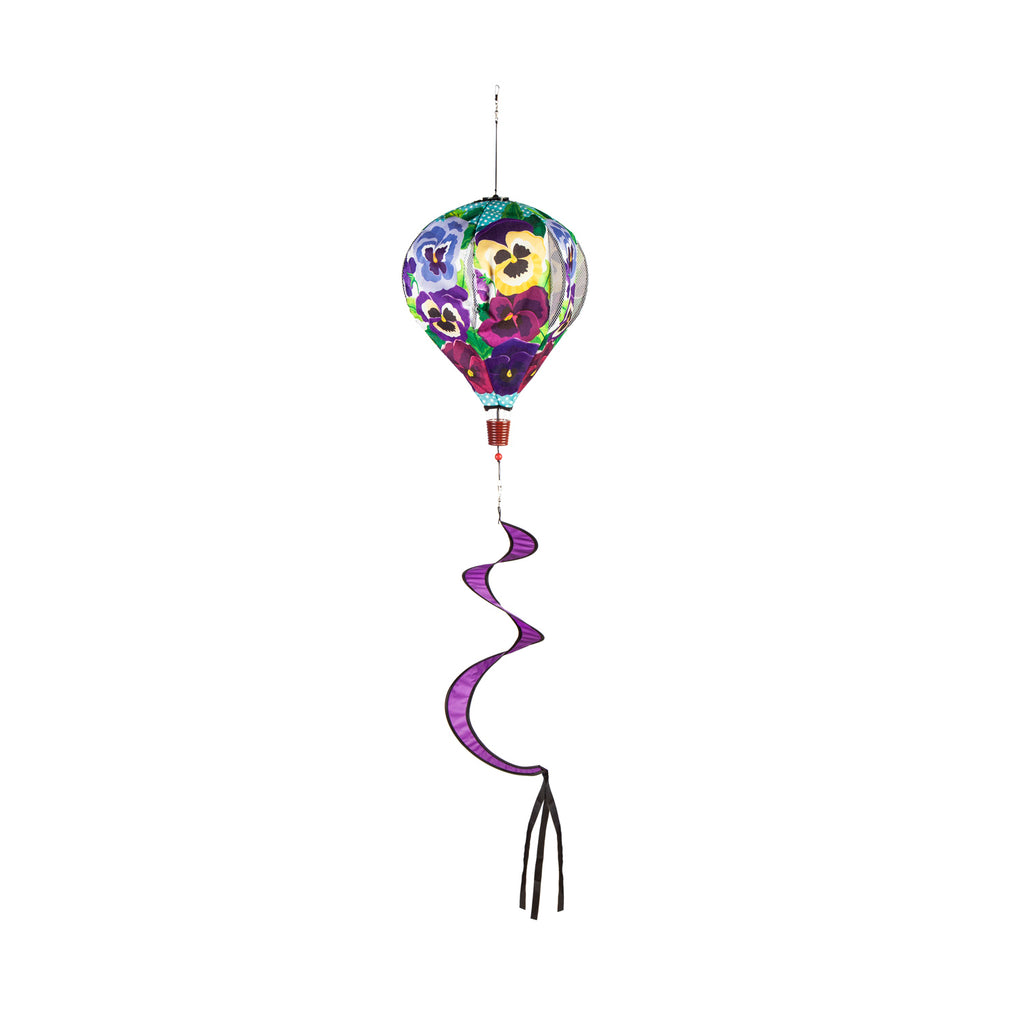 EG Spring Blooms Balloon Spinner, Pansy
