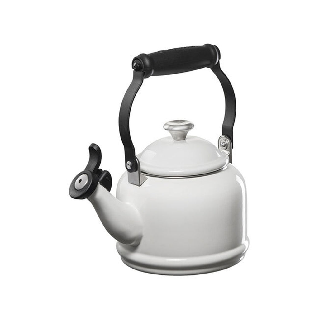 Le Creuset White Demi Kettle with Stainless Steel Knob