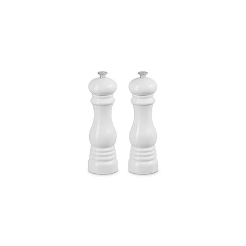 Le Creuset White Classic Salt and Pepper Mill Set