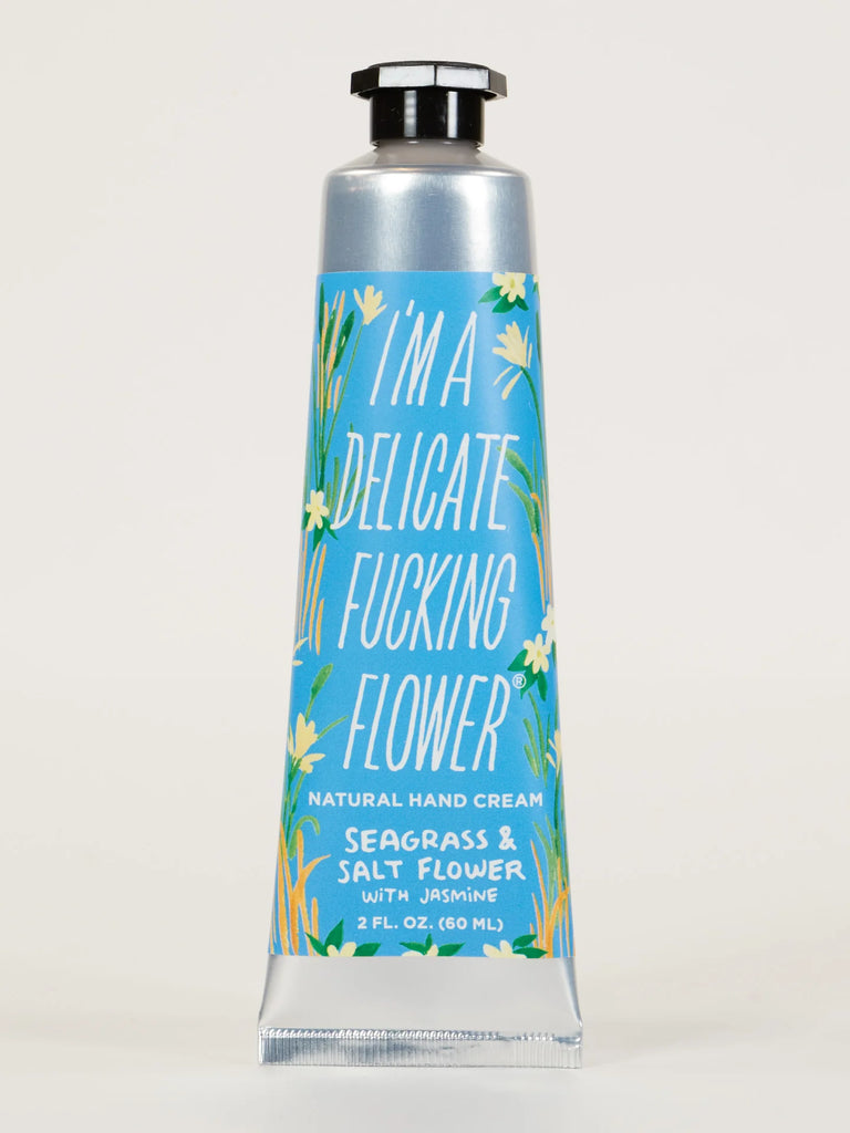 Blue Q I'm a Delicate Flower Seagrass and Salt Flower Hand Cream