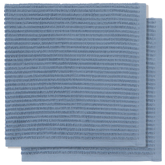 Now Designs Slate Blue Ripple Dishcloths set of 2
