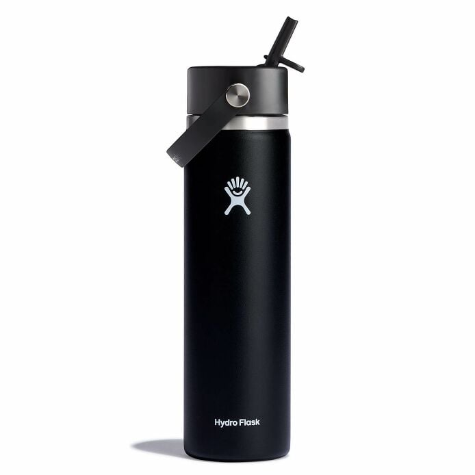 Hydroflask 24oz Black Wide Flex