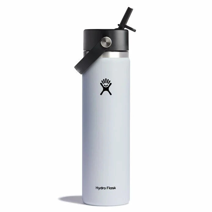 Hydroflask 24oz White Flex Straw