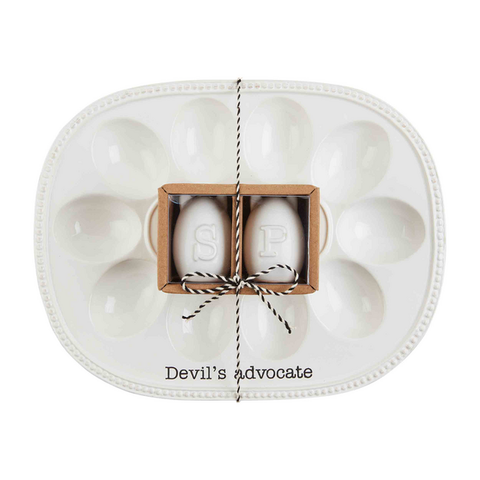 Mudpie Deviled Egg Tray and Shaker Set