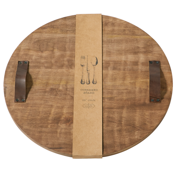 Mudpie Round Wood Serving Board