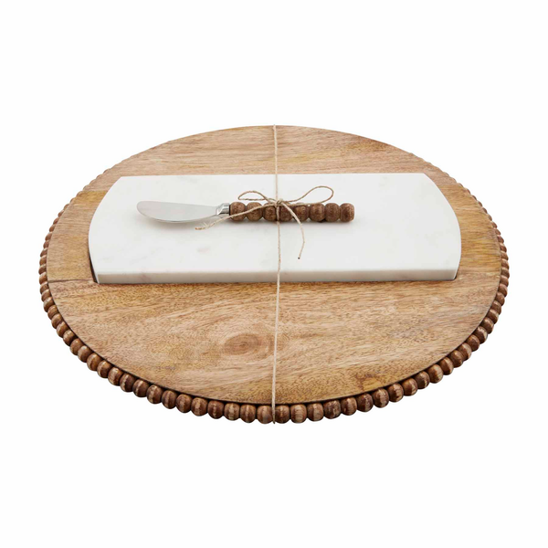 Mudpie Marble & Wood Serving Board