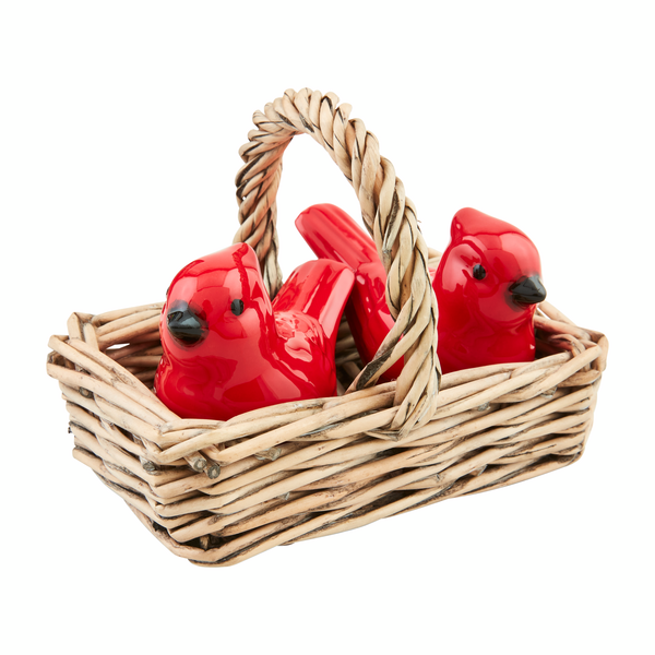 Mudpie Cardinal Salt and Pepper Set