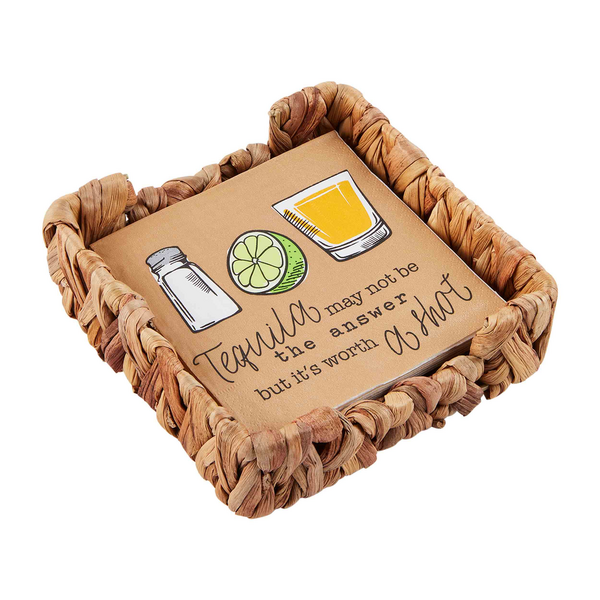 Mudpie Tequila Napkin Basket Set