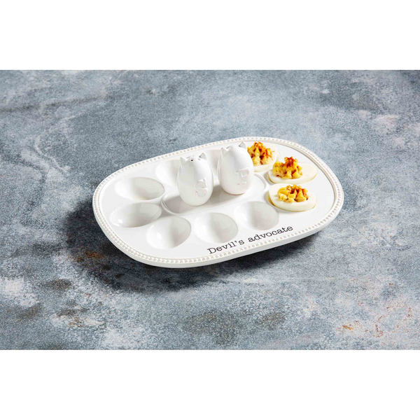 Mudpie Deviled Egg Tray and Shaker Set