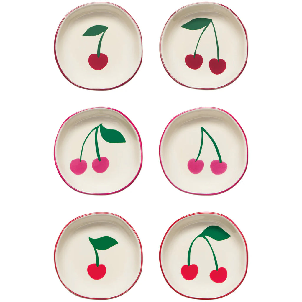 Now Designs Very Cherry Pinch Bowls Set of 6 Assorted