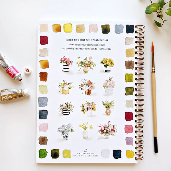Emily Lex Studio Bouquet Watercolor Workbook