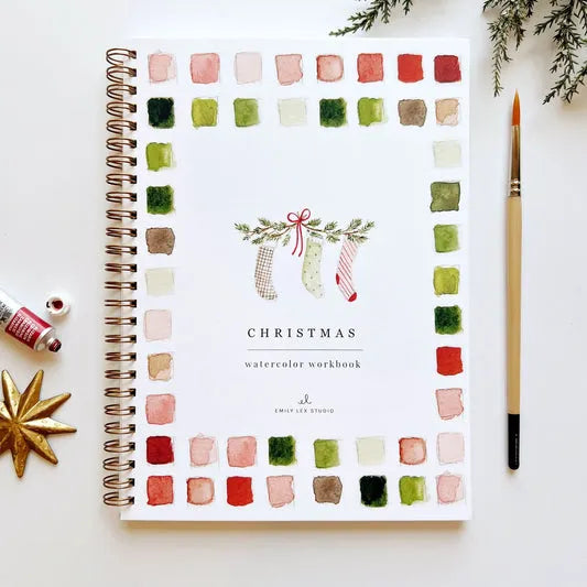 Emily Lex Christmas Watercolor Workbook