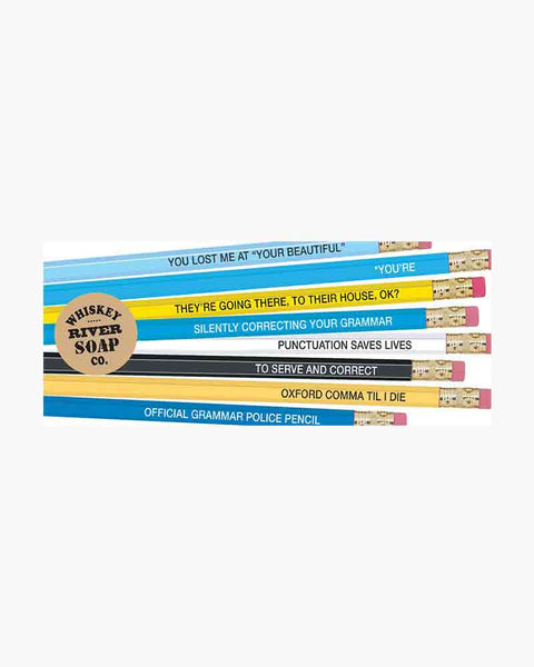 Whiskey River Grammar Police Pencils
