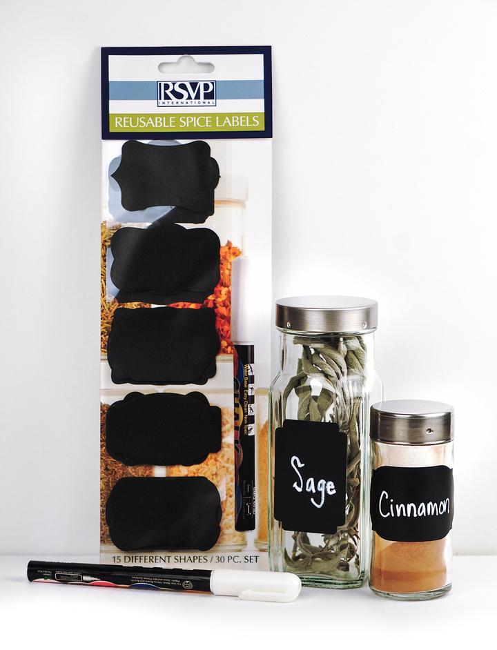 Reusable Spice & Pantry Labels - Set of 30, RSVP