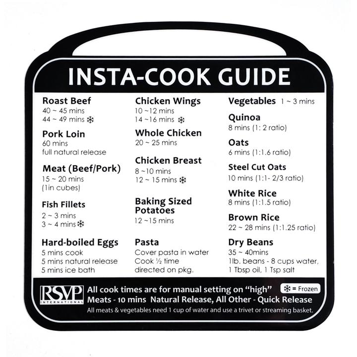 RSVP Removable Insta Cook Label