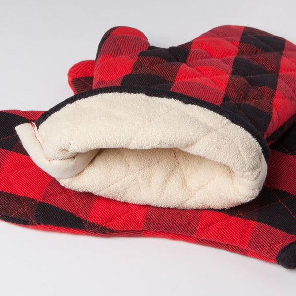 Now Designs Superior Buffalo Check Oven Mitts