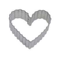 R&M 2.5" Fluted Heart Cookie Cutter