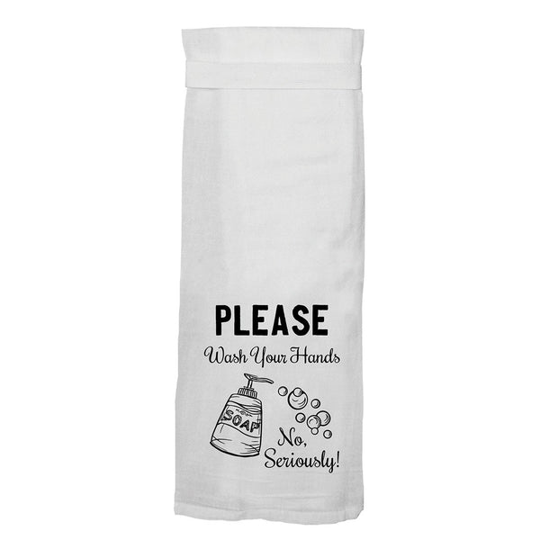 Twisted Wares Please Wash Your Hands Towel