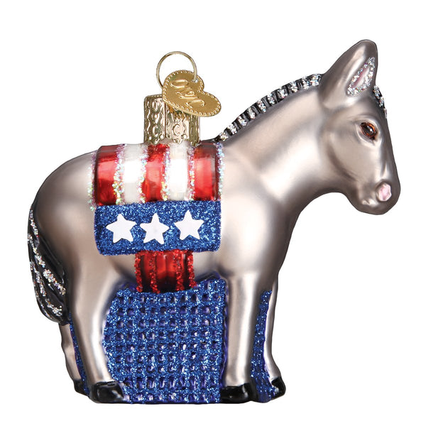 Old World Christmas Democratic Donkey Ornament