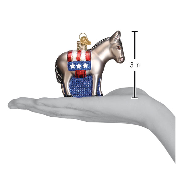 Old World Christmas Democratic Donkey Ornament