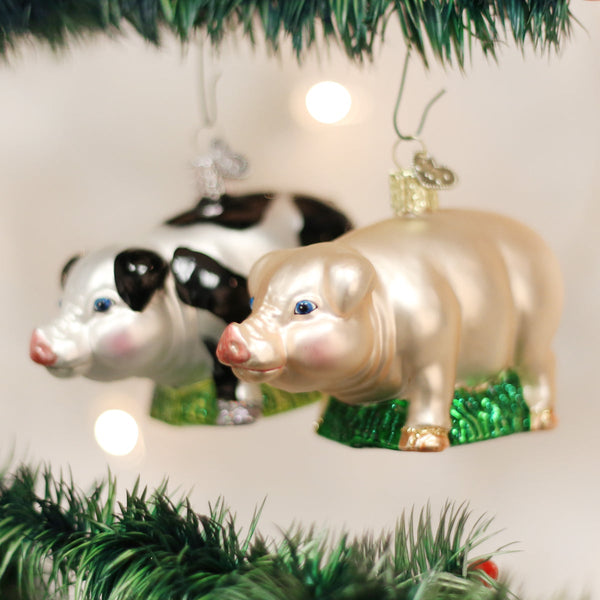 Old World Christmas Big Pig Ornament