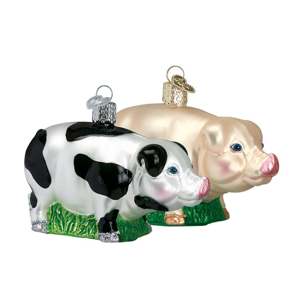 Old World Christmas Big Pig Ornament
