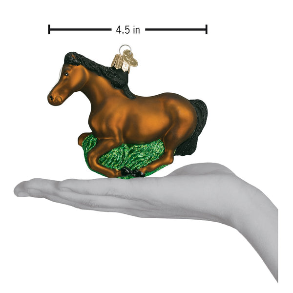 Old World Christmas Ornament Mustang Horse