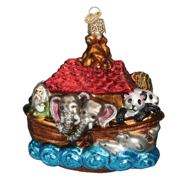 Old World Christmas Noah's Ark Glass Ornament