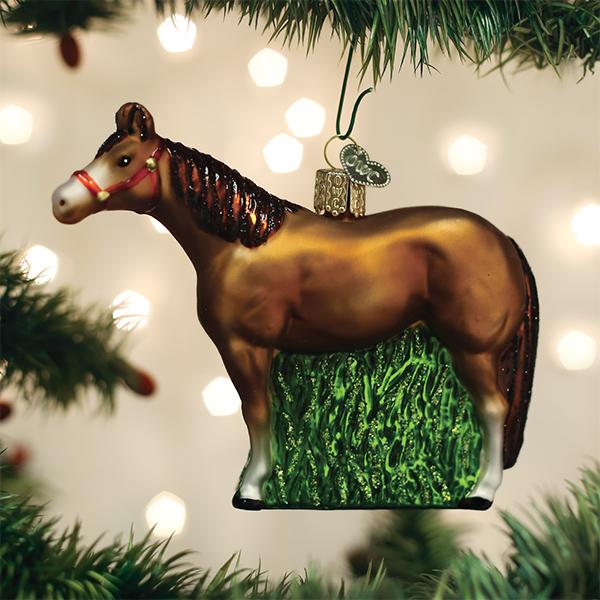 Old World Christmas Quarter Horse Ornaments