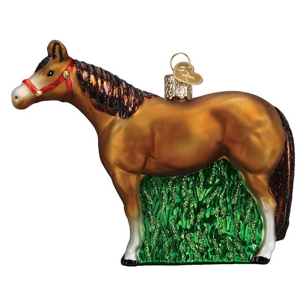 Old World Christmas Quarter Horse Ornaments