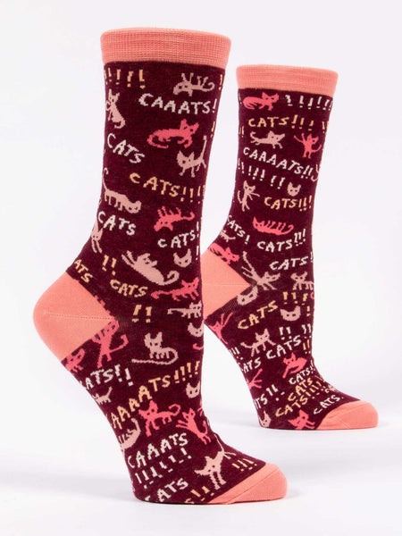 Blue Q Womens Crew Socks Cats!