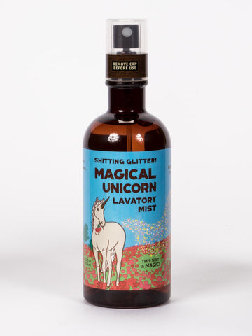 Blue Q Shitting Glitter Magical Unicorn Lavatory Mist