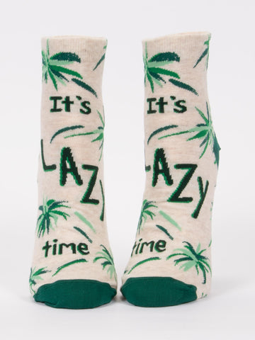 Blue Q It's Lazy Time Womens Ankle Socks