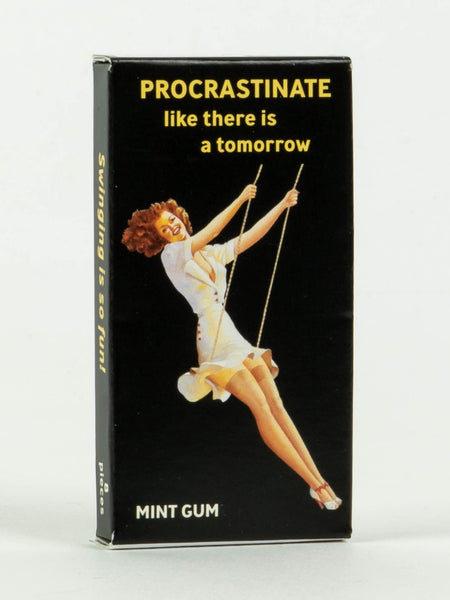 Blue Q Gum Procrastinate Like Theres No Tomorrow