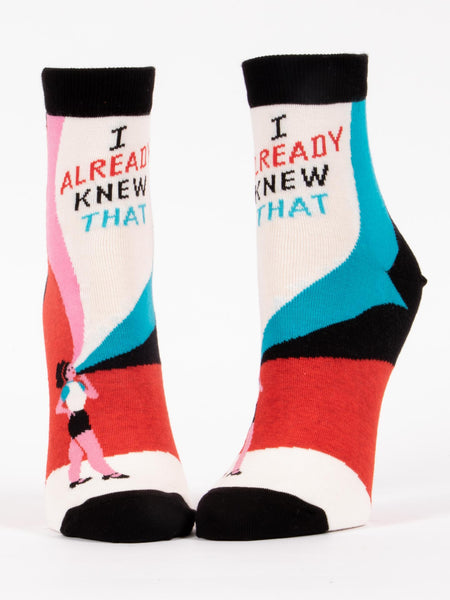 Blue Q Womens Ankle Socks I Already Knew That