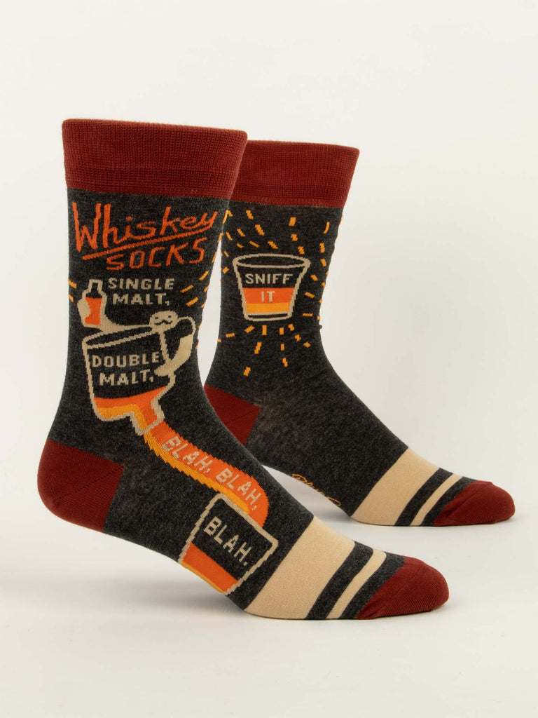 Blue Q Mens Crew Whiskey Socks