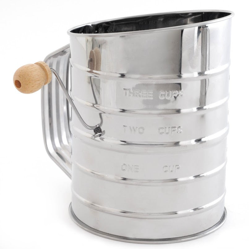 Norpro Rotary Sifter Stainless Steel 5 Cup