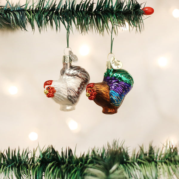 Old World Christmas Ornament Miniature Rooster