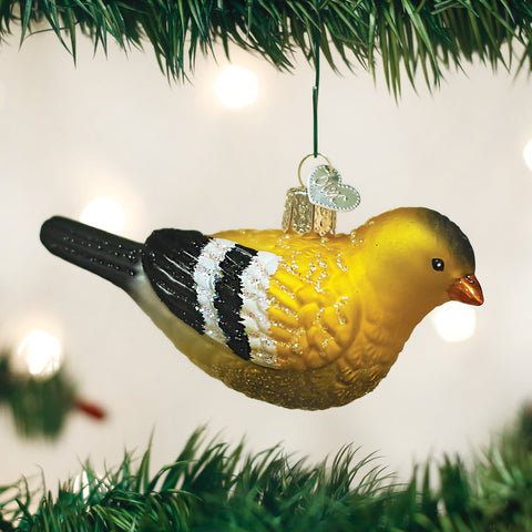 Old World Christmas American Goldfinch