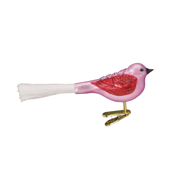 Old World Christmas Fat Glitter Bird Ornament