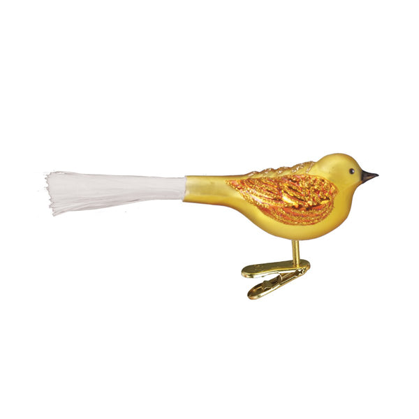 Old World Christmas Fat Glitter Bird Ornament