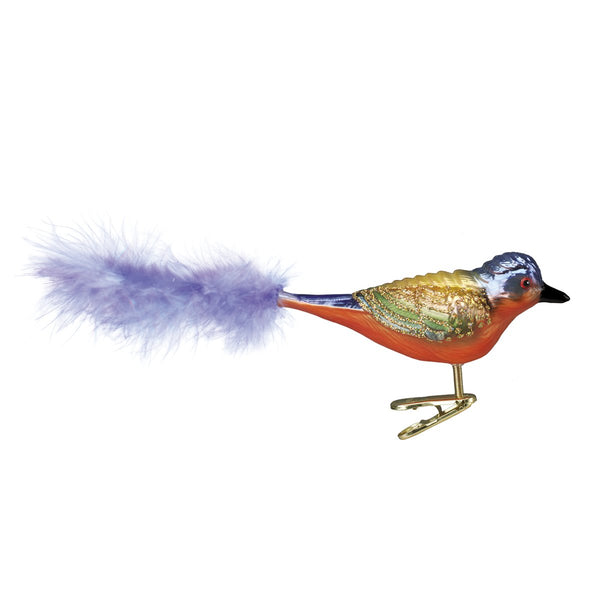 Old World Christmas Ornament Painted Bunting