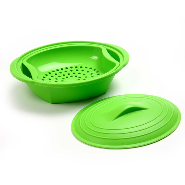 Norpro Silicone 32oz Microwave Steamer With Insert