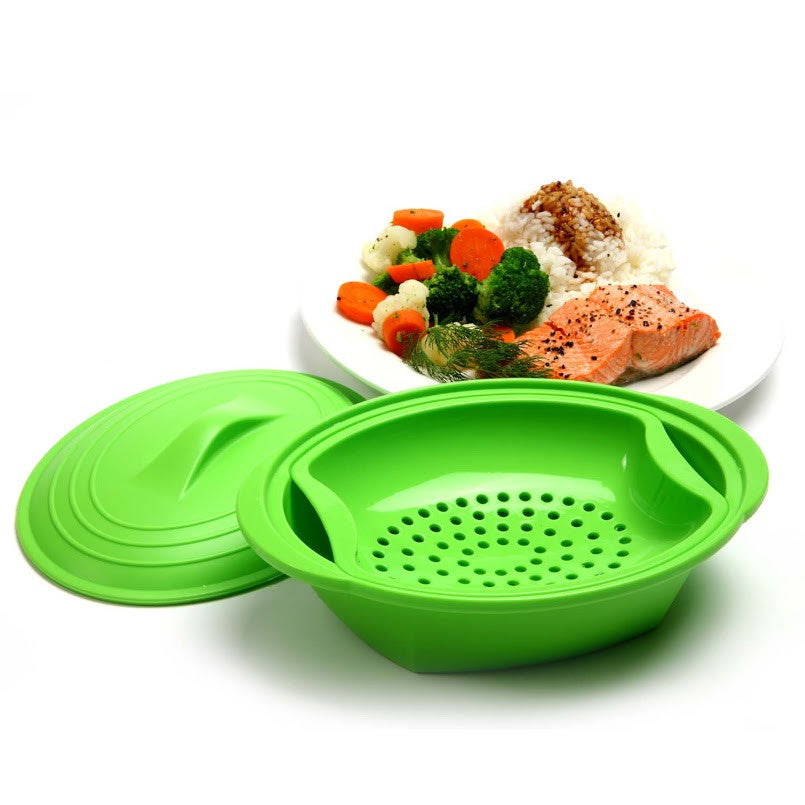 Norpro Silicone 32oz Microwave Steamer With Insert – Simple Tidings &  Kitchen
