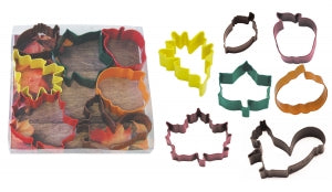 R&M 7 piece Autumn Polyresin coated Cookie Cutter Set