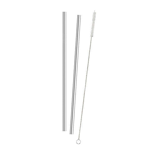 HIC Tumbler Straws Stainless Steel Set of 2