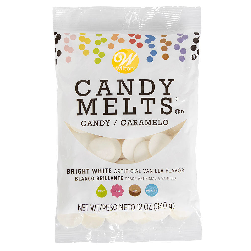 Wilton White Candy Melts 8oz, Candy/Caramelo Great for Melting!
