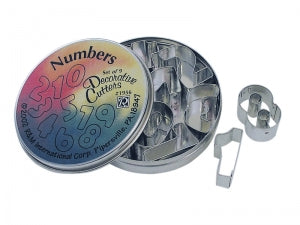 R&M 9 piece Mini Numbers Cookie Cutter Set