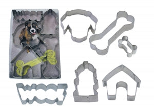 R&M 6 piece Dog Woof Cookie Cutter Set